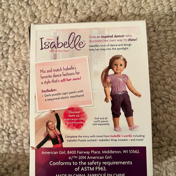 American Girl Isabelle Dance Clothing 4 pieces with boxes - Picture 10 of 13
